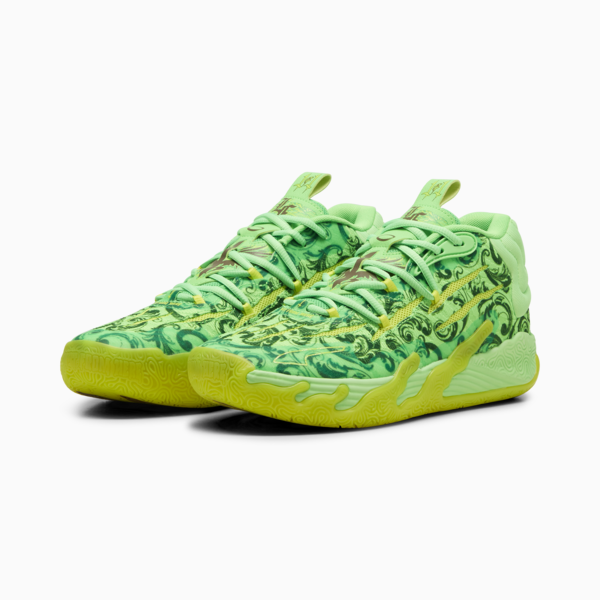 PUMA x LAFRANCÉ MB.03 Basketball Shoes, Fluro Green Pes-PUMA Green-Fluro Yellow Pes, large-ZAF