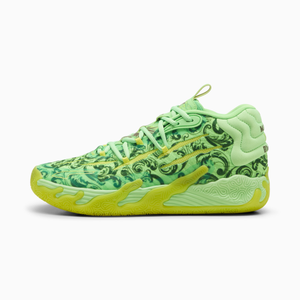 PUMA x LAFRANCÉ MB.03 Basketball Shoes, Fluro Green Pes-PUMA Green-Fluro Yellow Pes, large-ZAF