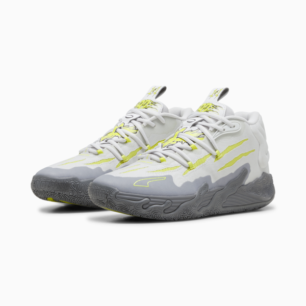 MB.03 Hills Basketball Shoes, Feather Gray-Lime Smash, large-ZAF