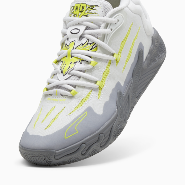 Zapatillas de basketball MB.03 Hills, Feather Gray-Lime Smash, large-ARG