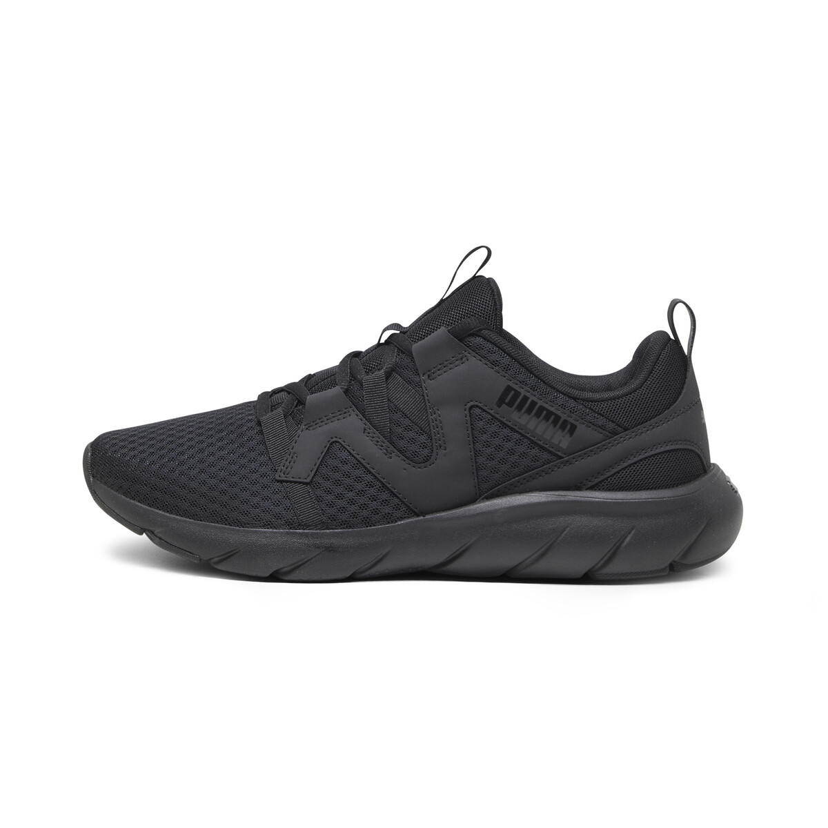 SOFTRIDE Flex Vital Running Shoes in Black/Cast Iron by PUMA, UK 5