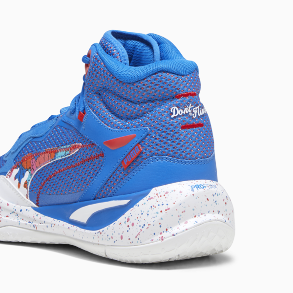 Tenis de basquetbol Playmaker Pro Mid Dylan, Bluemazing-For All Time Red, large-MEX
