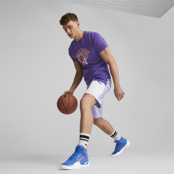Tenis de basquetbol Playmaker Pro Mid Dylan, Bluemazing-For All Time Red, large-MEX
