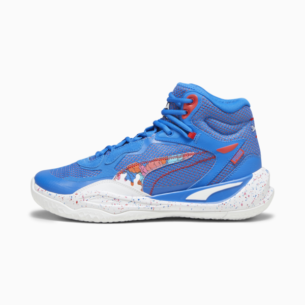 Tenis de basquetbol Playmaker Pro Mid Dylan, Bluemazing-For All Time Red, large-MEX