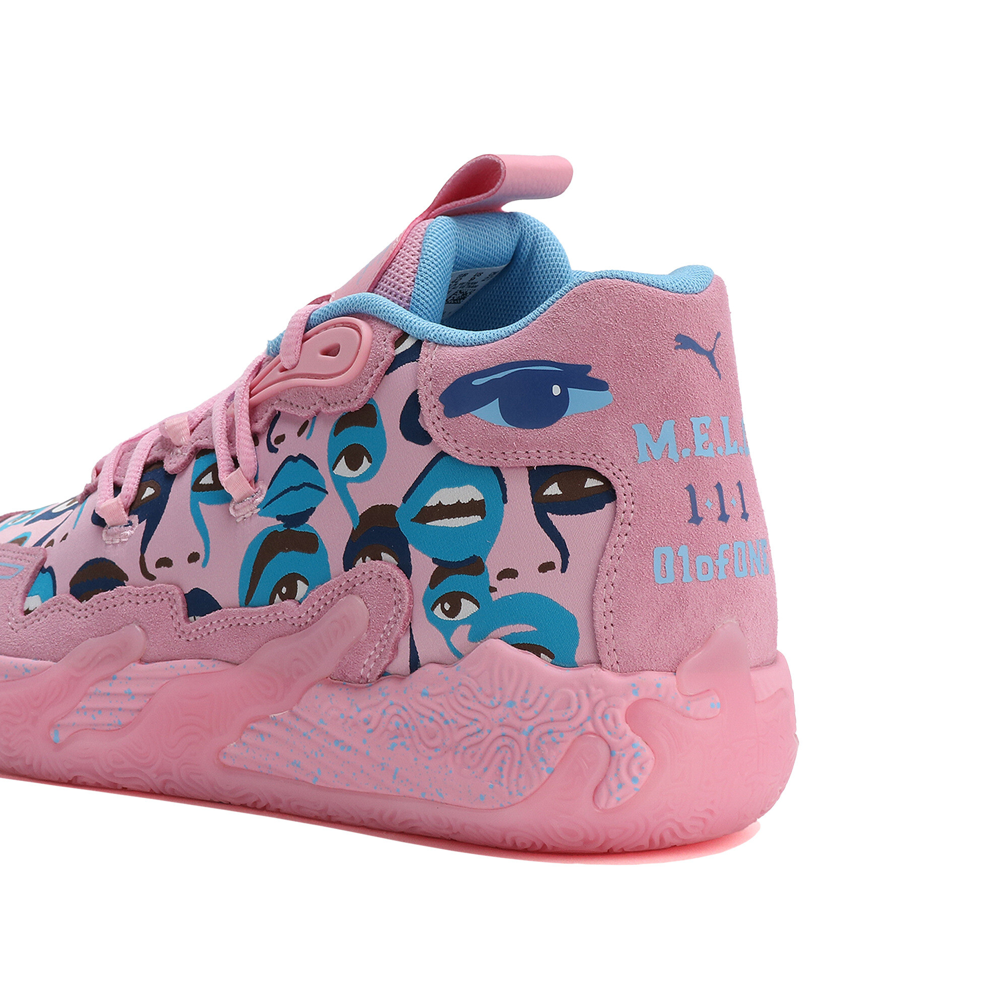 PUMA MB.03 Kid Super Basketball Shoes In Pink, Size EU 44.5