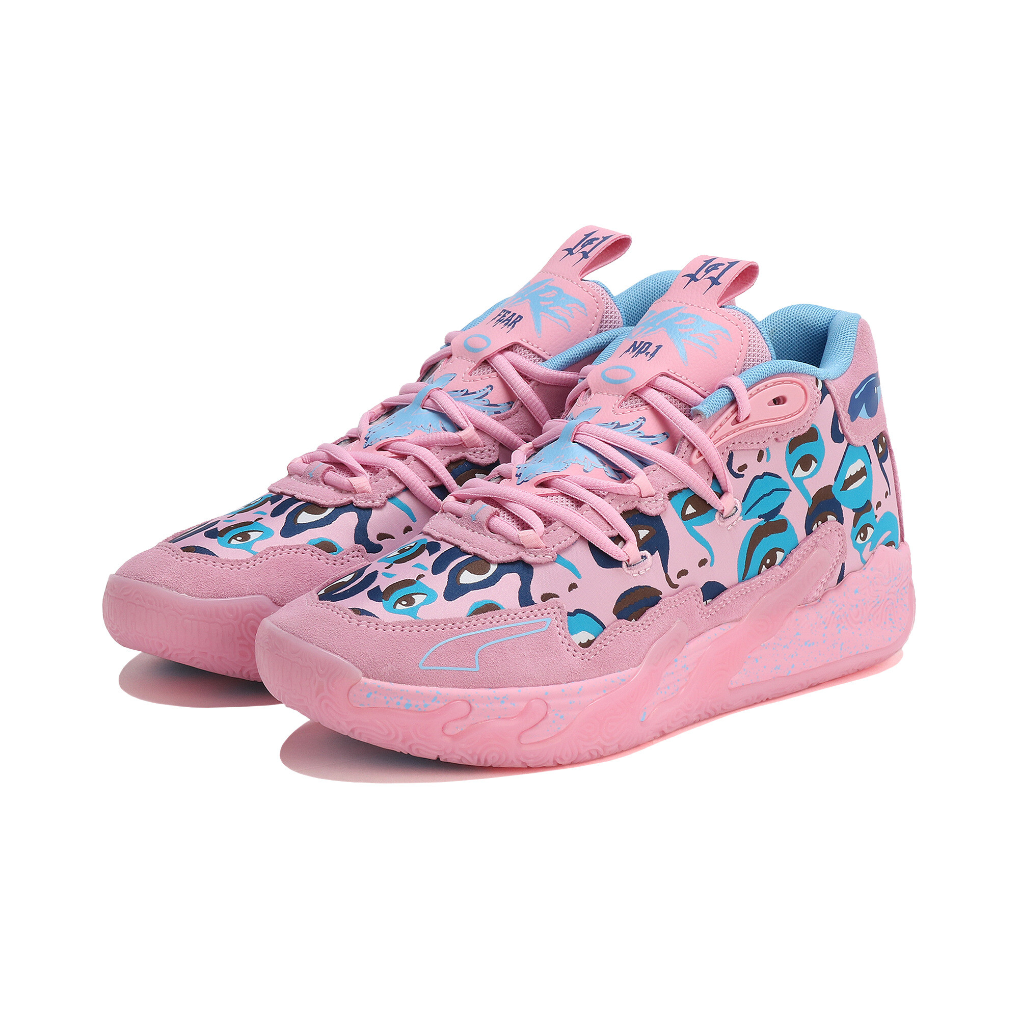 PUMA MB.03 Kid Super Basketball Shoes In Pink, Size EU 44.5