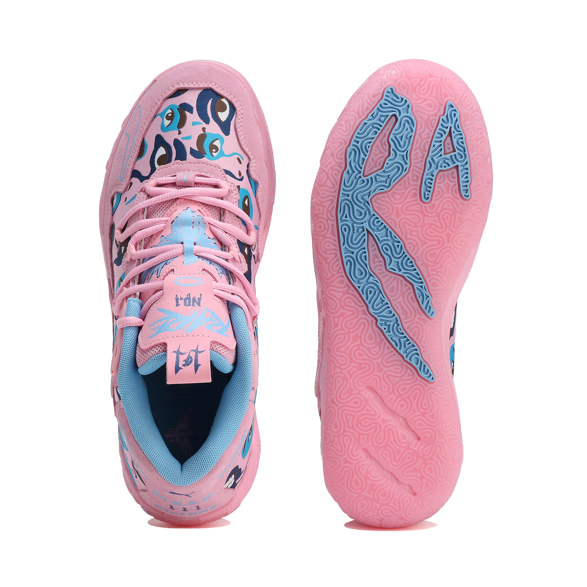 PUMA MB.03 Kid Super Basketball Shoes In Pink, Size EU 44.5