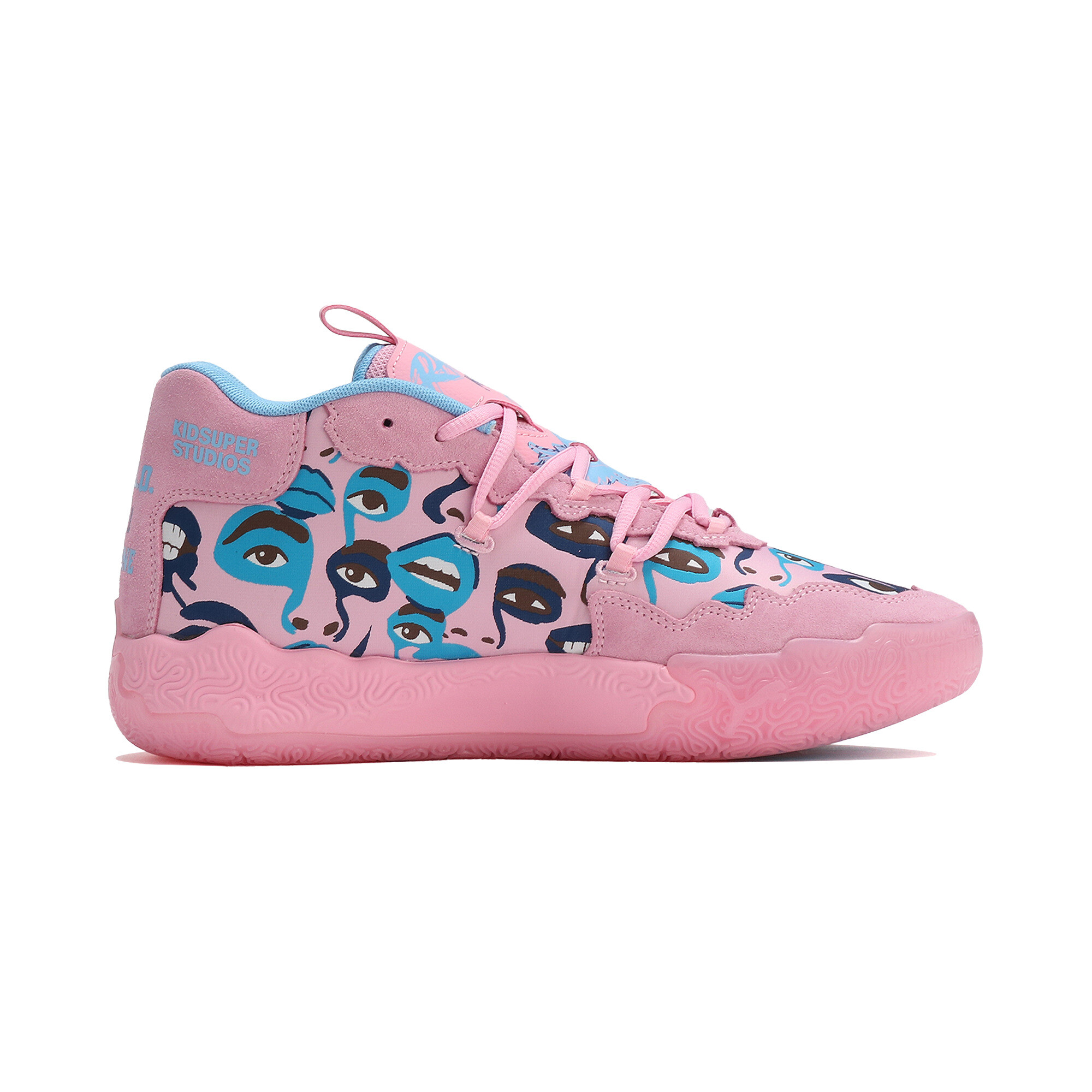 PUMA MB.03 Kid Super Basketball Shoes In Pink, Size EU 44.5