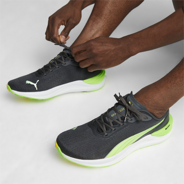 Zapatillas de running Electrify NITRO 3, PUMA Black-Speed Green, large-ARG