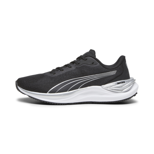 Zapatillas de running Electrify NITRO 3 para mujer, PUMA Black-PUMA Silver, large-ARG
