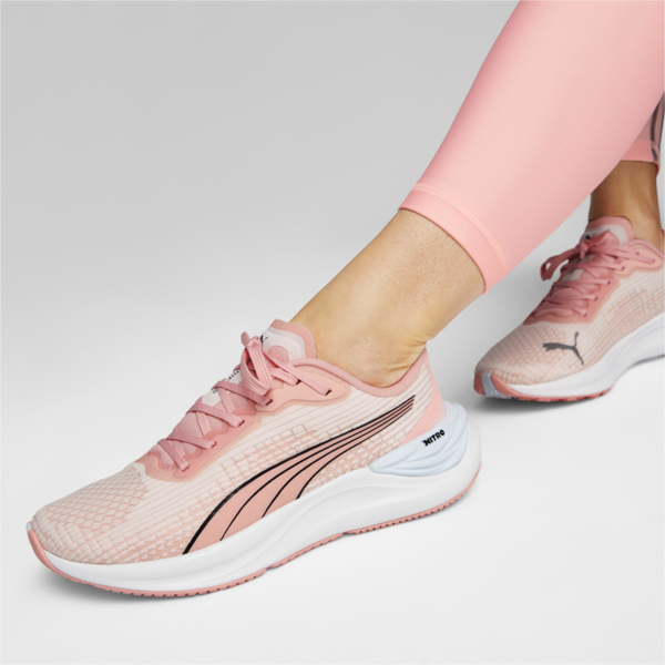 Zapatillas de running Electrify NITRO 3 para mujer, Peach Smoothie-Frosty Pink-PUMA Black, large-ARG