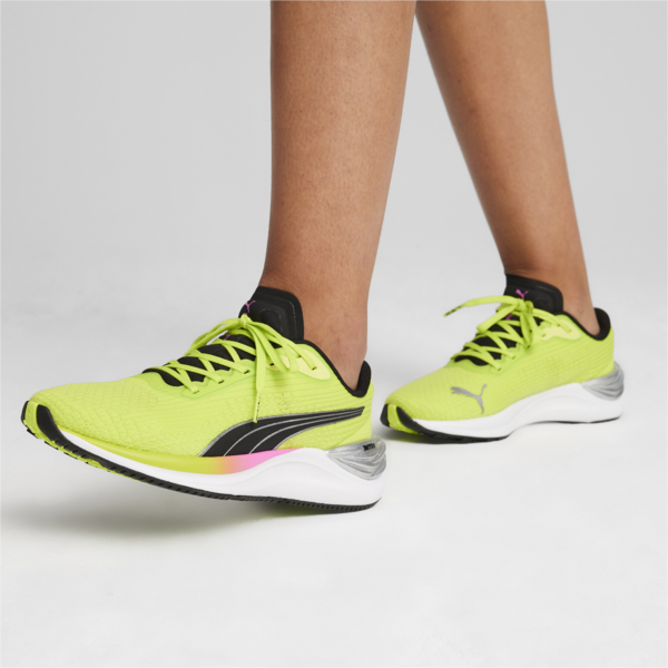 Zapatillas de running Electrify NITRO 3 para mujer, Lime Pow-PUMA Black-Poison Pink, large-ARG