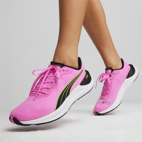 Zapatillas de running Electrify NITRO 3 para mujer, Poison Pink-PUMA Black-Lime Pow, large-ARG