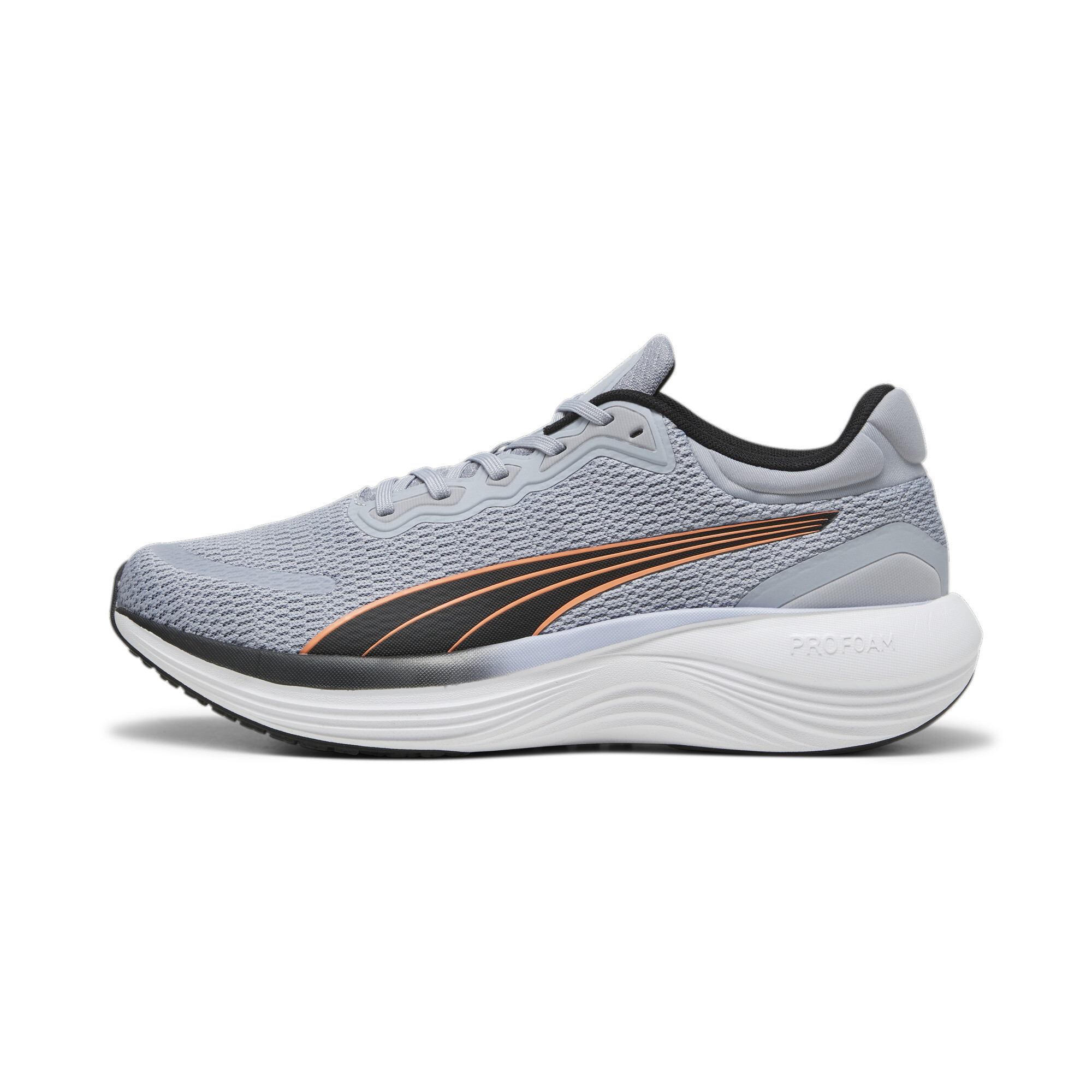 Zapatillas de running Scend Pro Running, Gray Fog-PUMA Black-Clementine, extralarge-ARG