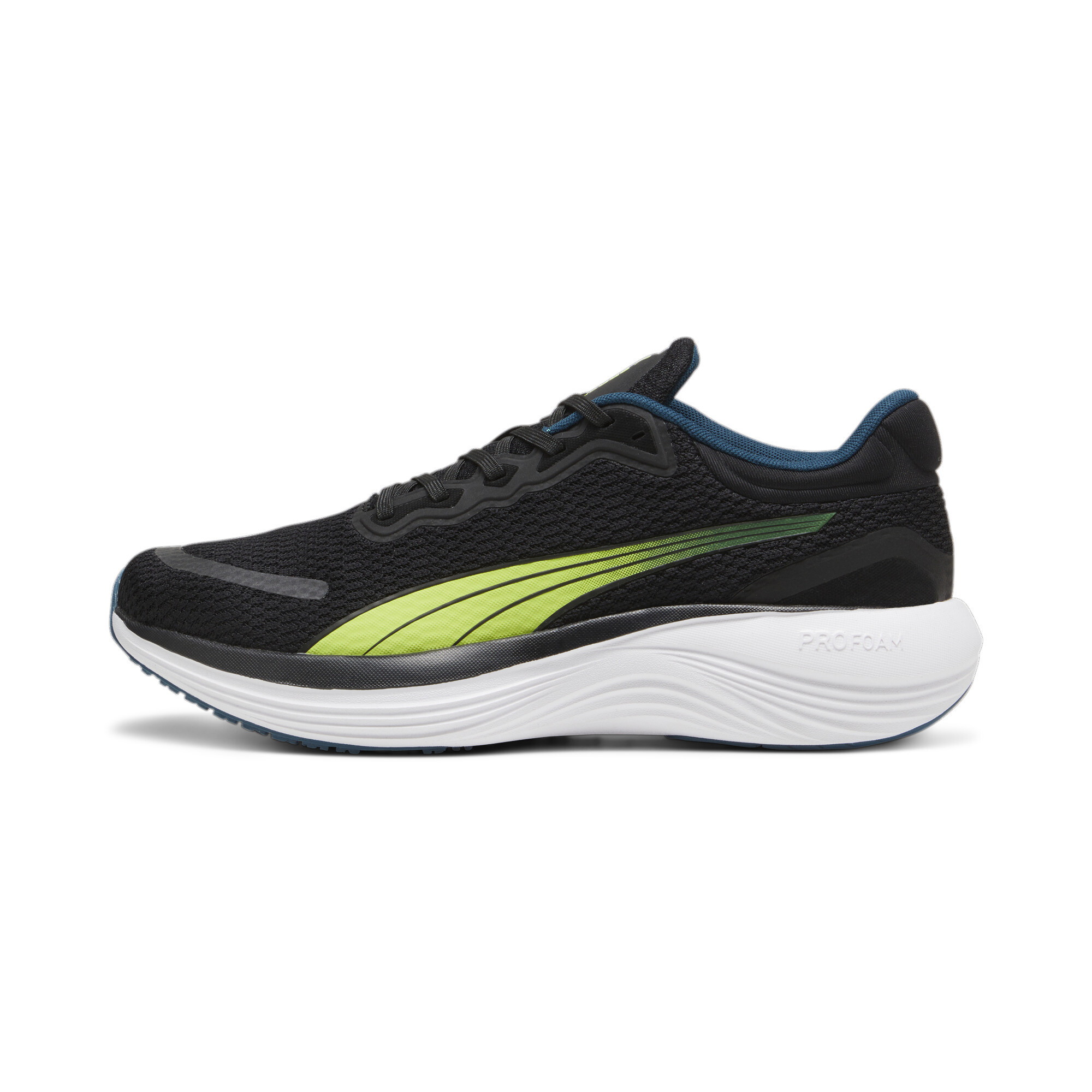 Zapatillas de running Scend Pro Running, PUMA Black-Lime Pow-Ocean Tropic, extralarge-ARG