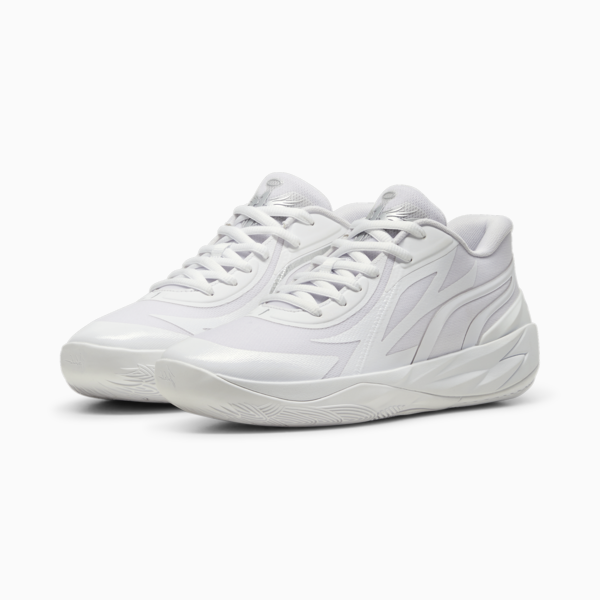 MB.02 Lo Basketball Shoes, PUMA White-PUMA Silver, large-MEX