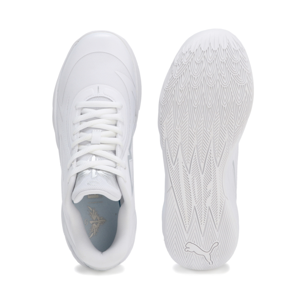 MB.02 Lo Basketball Shoes, PUMA White-PUMA Silver, large-MEX