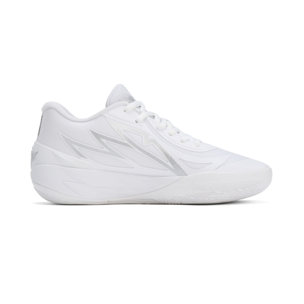 MB.02 Lo Basketball Shoes, PUMA White-PUMA Silver, large-MEX