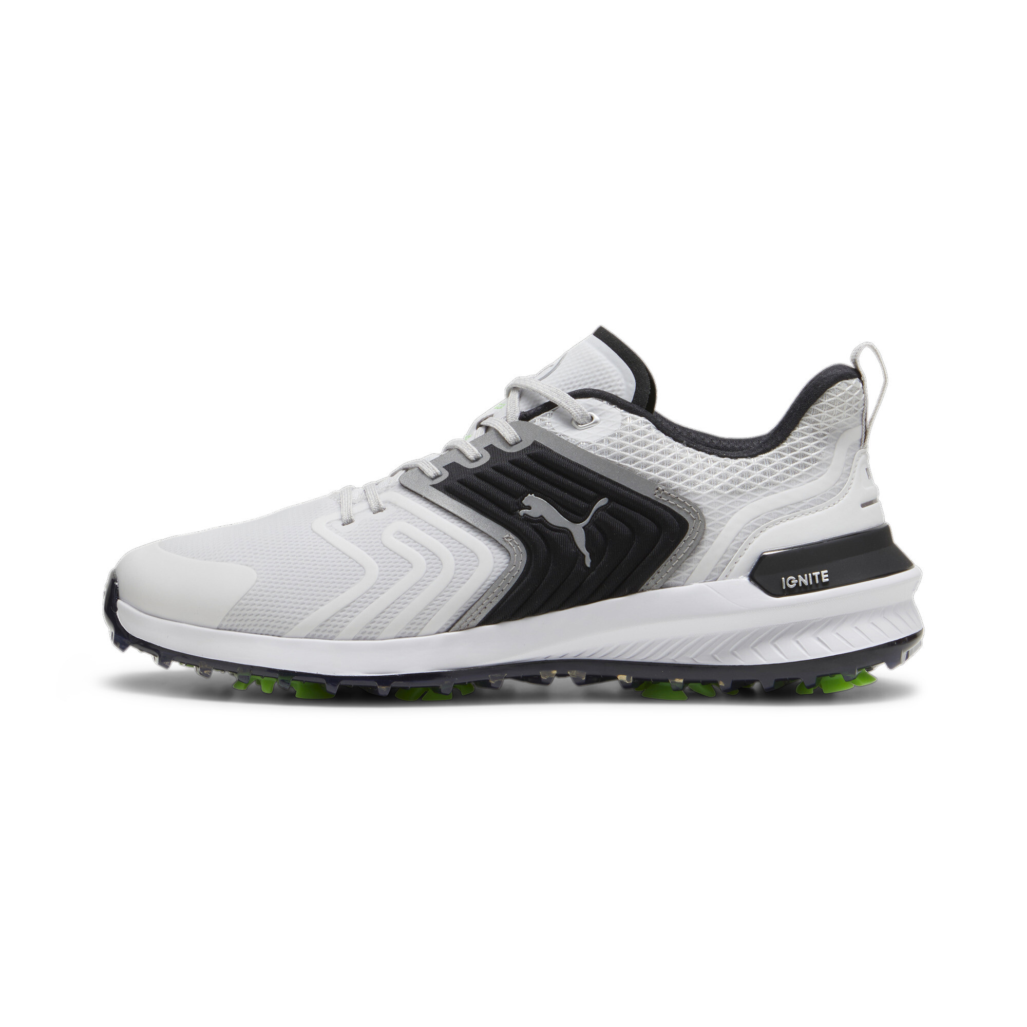 Puma IGNITE Innovate Golfschuhe Herren | Mit Plain | Feather Gray/Black | Größe: 47