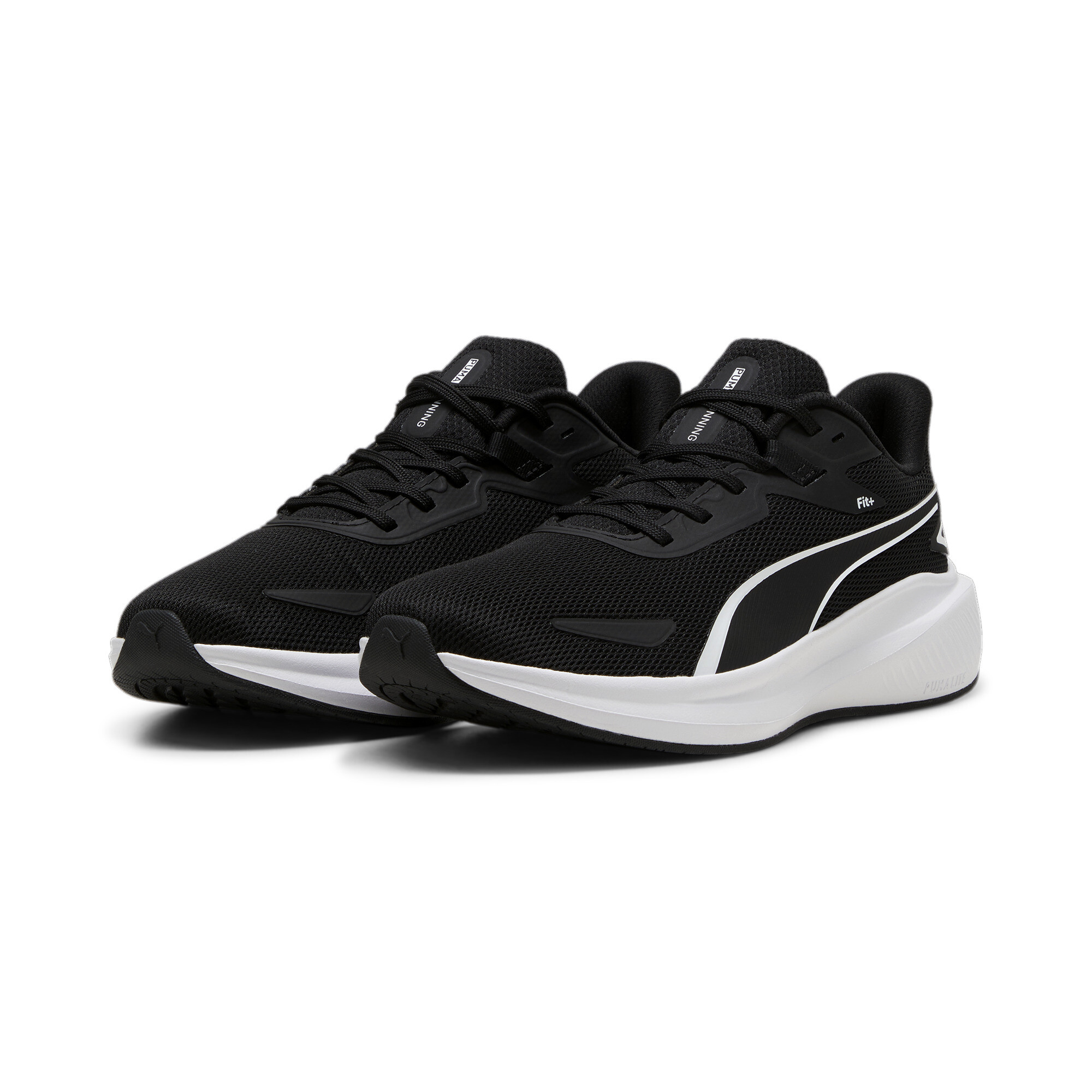 Puma Skyrocket Lite Laufschuhe | Black/Black/White | Größe: 40