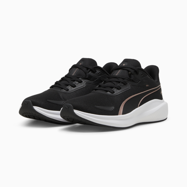 Skyrocket Lite Running Shoes Unisex, PUMA Black-PUMA White-Rose Gold, large-ZAF