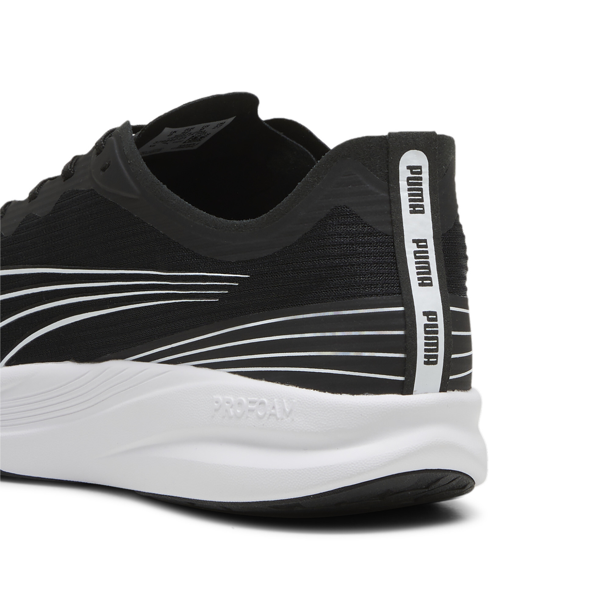 Men's PUMA Redeem Pro Racer Running Shoe In Black, Size EU 38