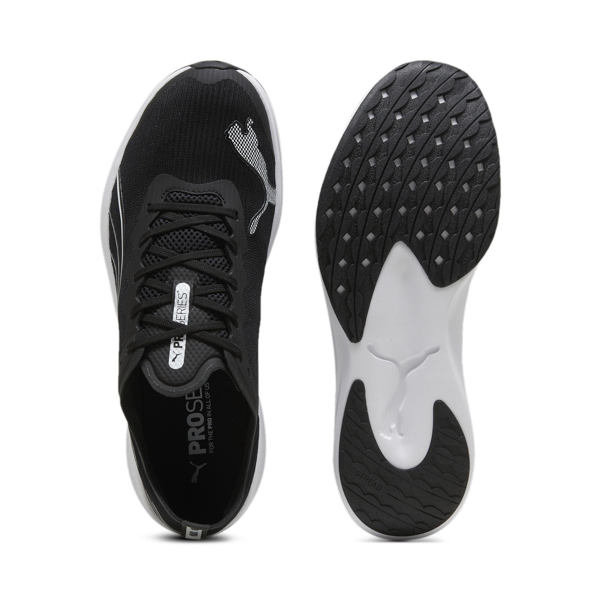 Men's PUMA Redeem Pro Racer Running Shoe In Black, Size EU 44