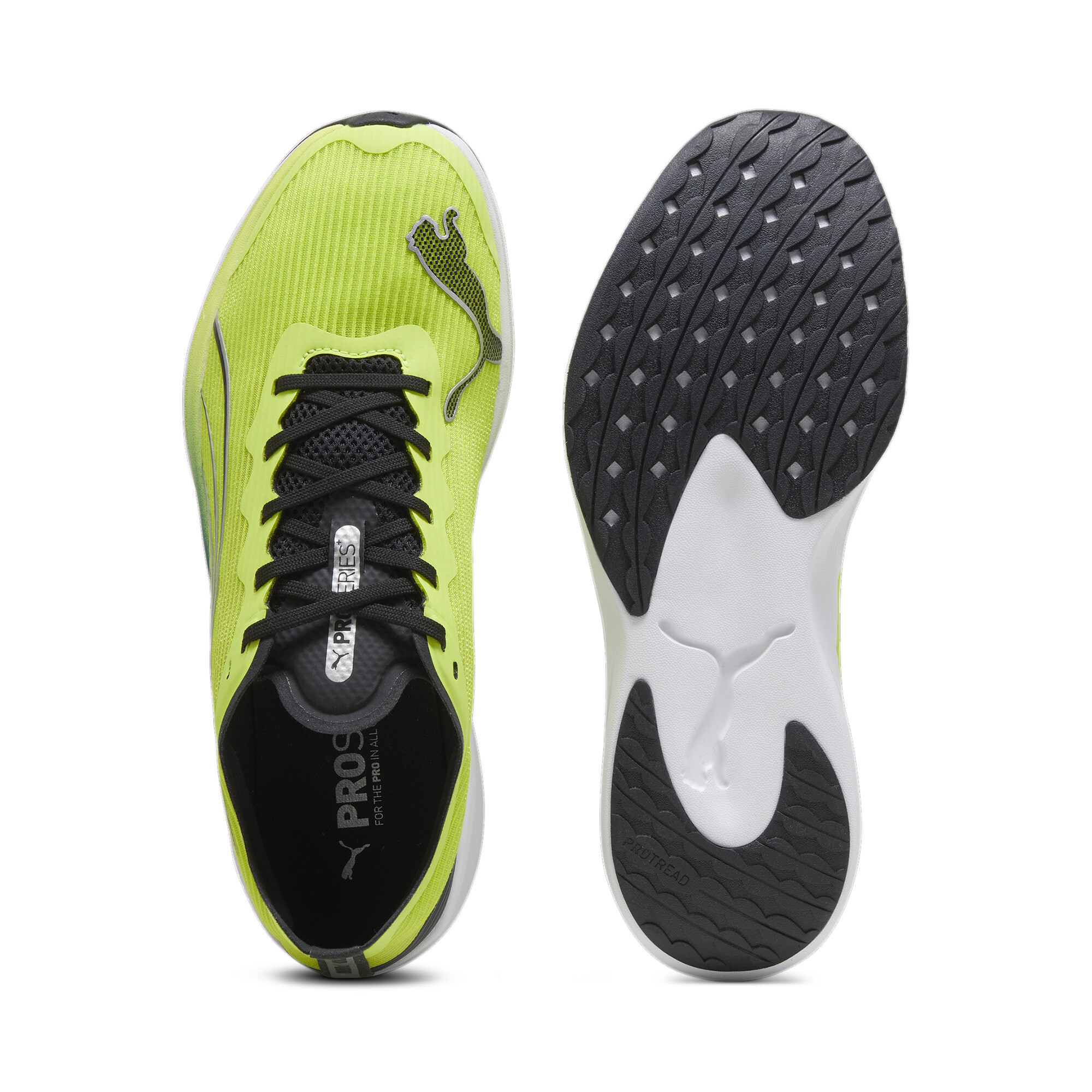 Men's PUMA Redeem Pro Racer Running Shoe In Green, Size EU 42.5