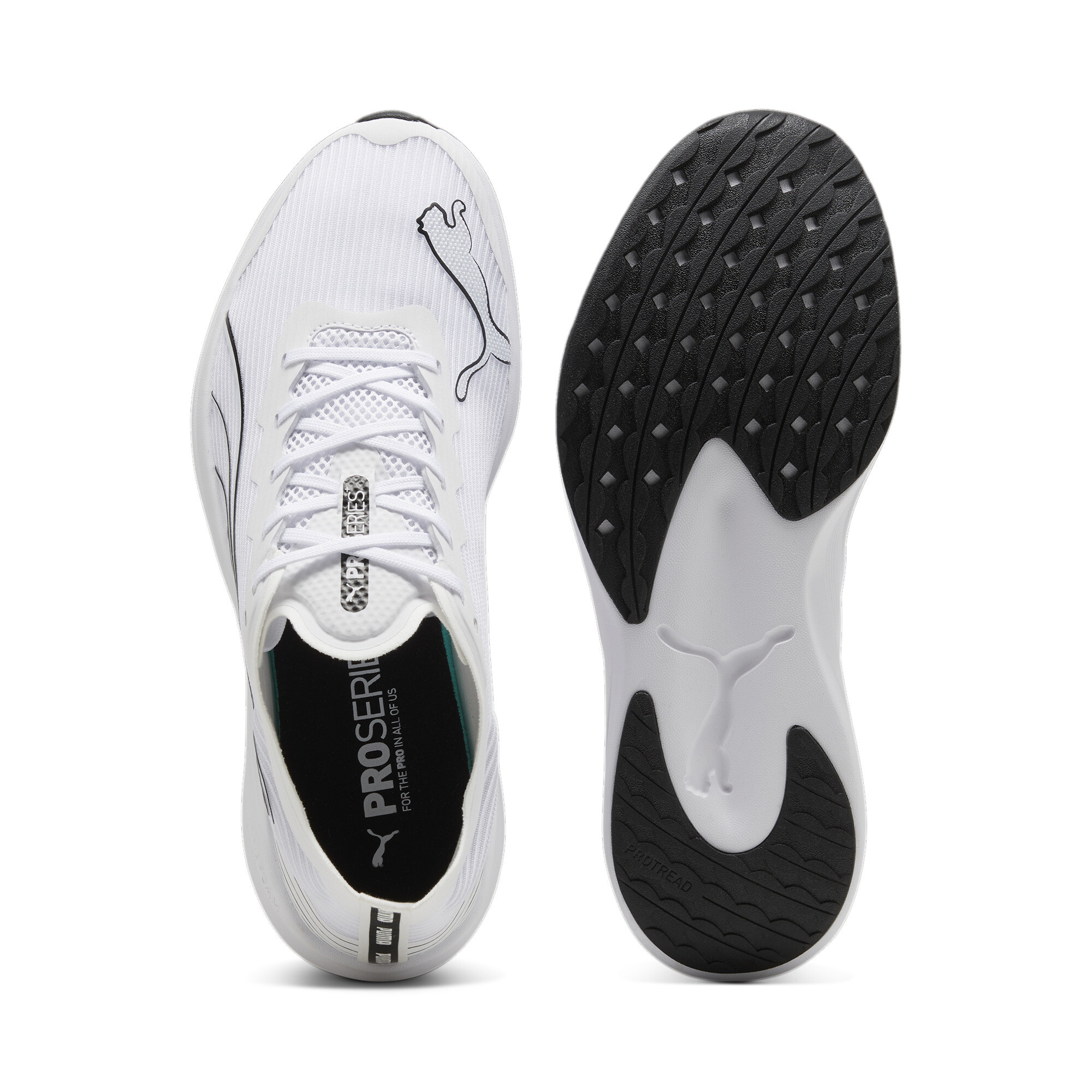Men's PUMA Redeem Pro Racer Running Shoe In White, Size EU 45