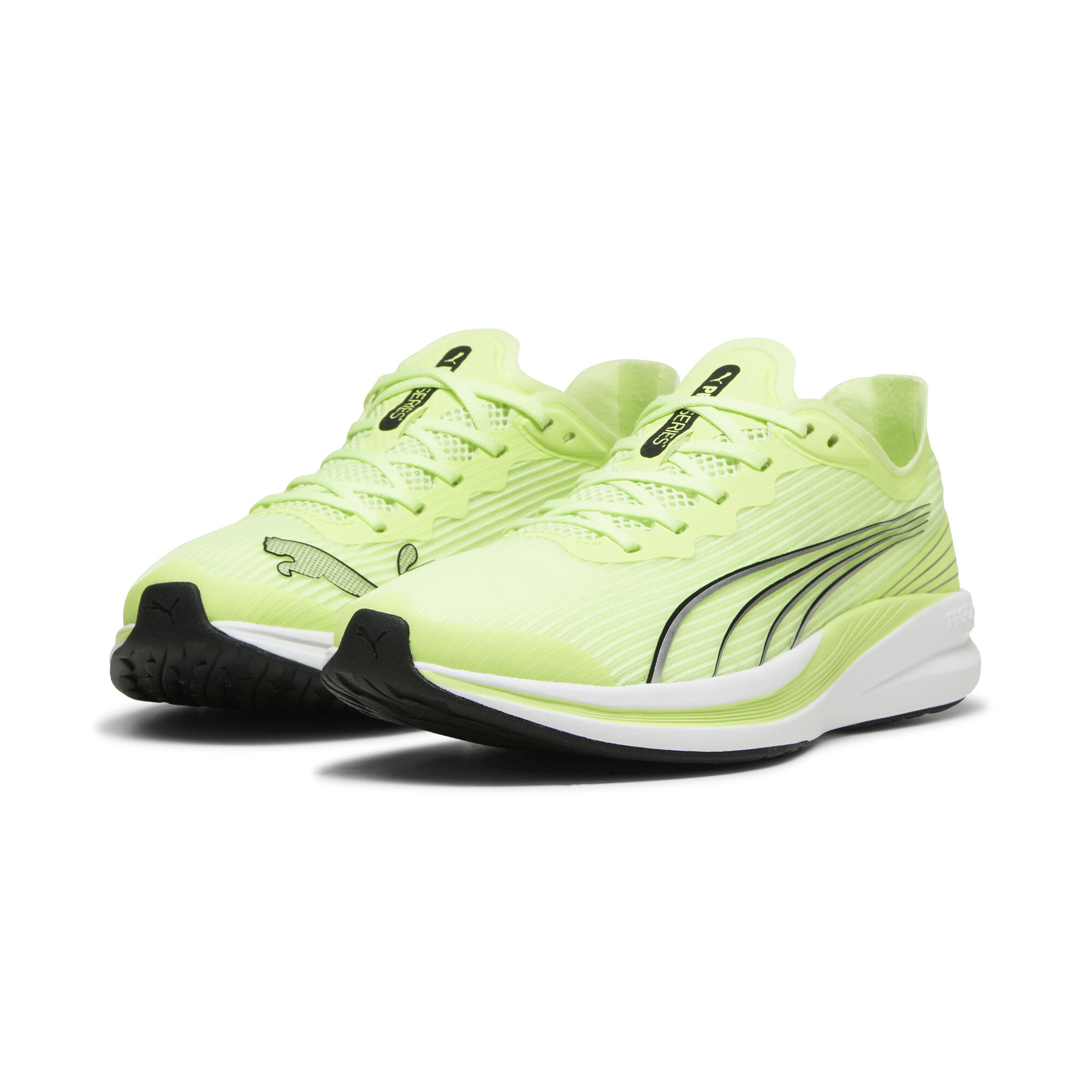 Men's PUMA Redeem Pro Racer Running Shoe In Yellow, Size EU 40.5