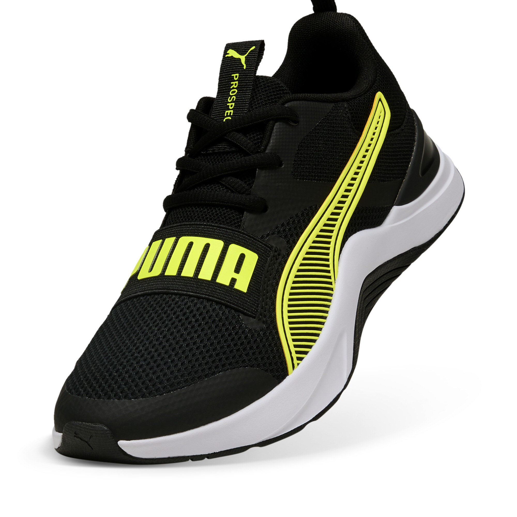 Prospect trainingsschoenen, Zwart/Geel/Wit, Maat 44 | PUMA