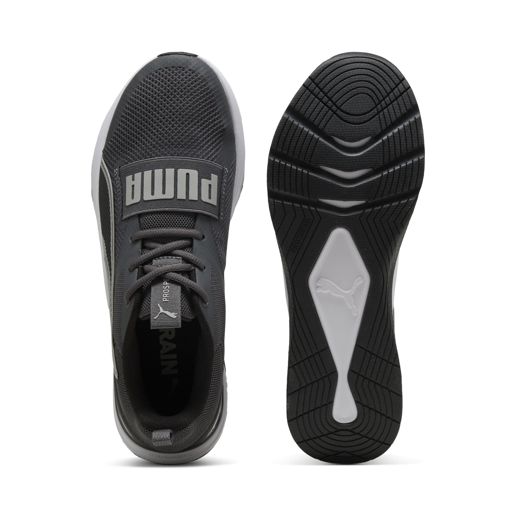 PUMA Prospect trainingsschoenen, Zwart/Grijs, Maat 42,5 thumbnail 4