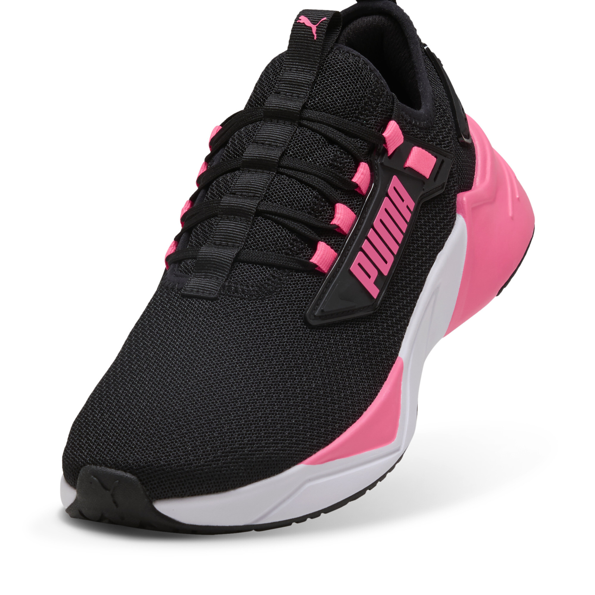 PUMA Retaliate 3 hardloopschoenen unisex, Zwart/Wit, Maat 35,5 thumbnail 2
