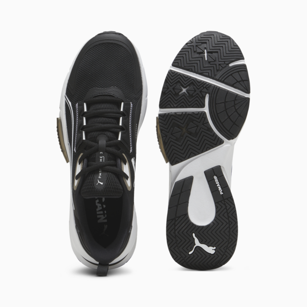 Zapatillas de training PWRFrame TR 3 para hombre, PUMA Black-PUMA White-Strong Gray, large-ARG