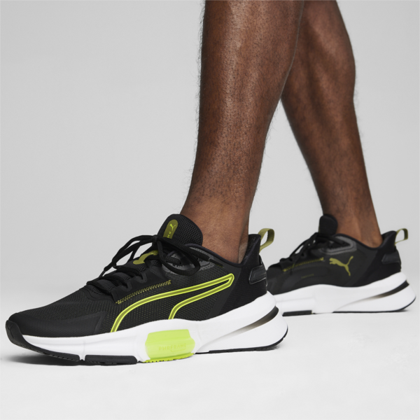 PWRFrame TR 3 Men's Training Shoes, PUMA Black-Olive Green-Lime Pow, large-ZAF