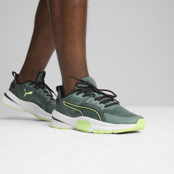 PWRFrame TR 3 Men's Training Shoes, Eucalyptus-Fizzy Apple-PUMA White, large-ZAF