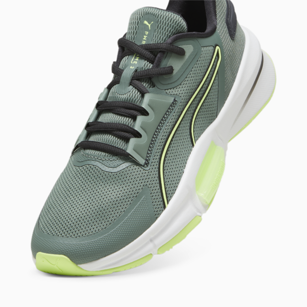 Zapatillas de training PWRFrame TR 3 para hombre, Eucalyptus-Fizzy Apple-PUMA White, large-ARG