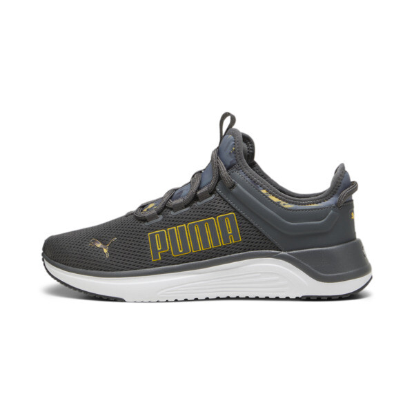 SOFTRIDE Astro Slip MetaCamo Running Shoes, Shadow Gray-Yellow Sizzle-PUMA White-PUMA Black, swatch-ZAF