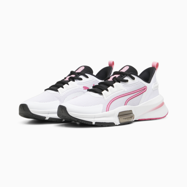 Zapatillas de training PWRFrame TR 3 para mujer, PUMA White-Garnet Rose-Fast Pink, large-ARG