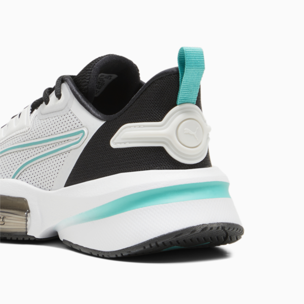 Zapatillas de training PWRFrame TR 3 para mujer, Feather Gray-PUMA Black-Sparkling Green, large-ARG