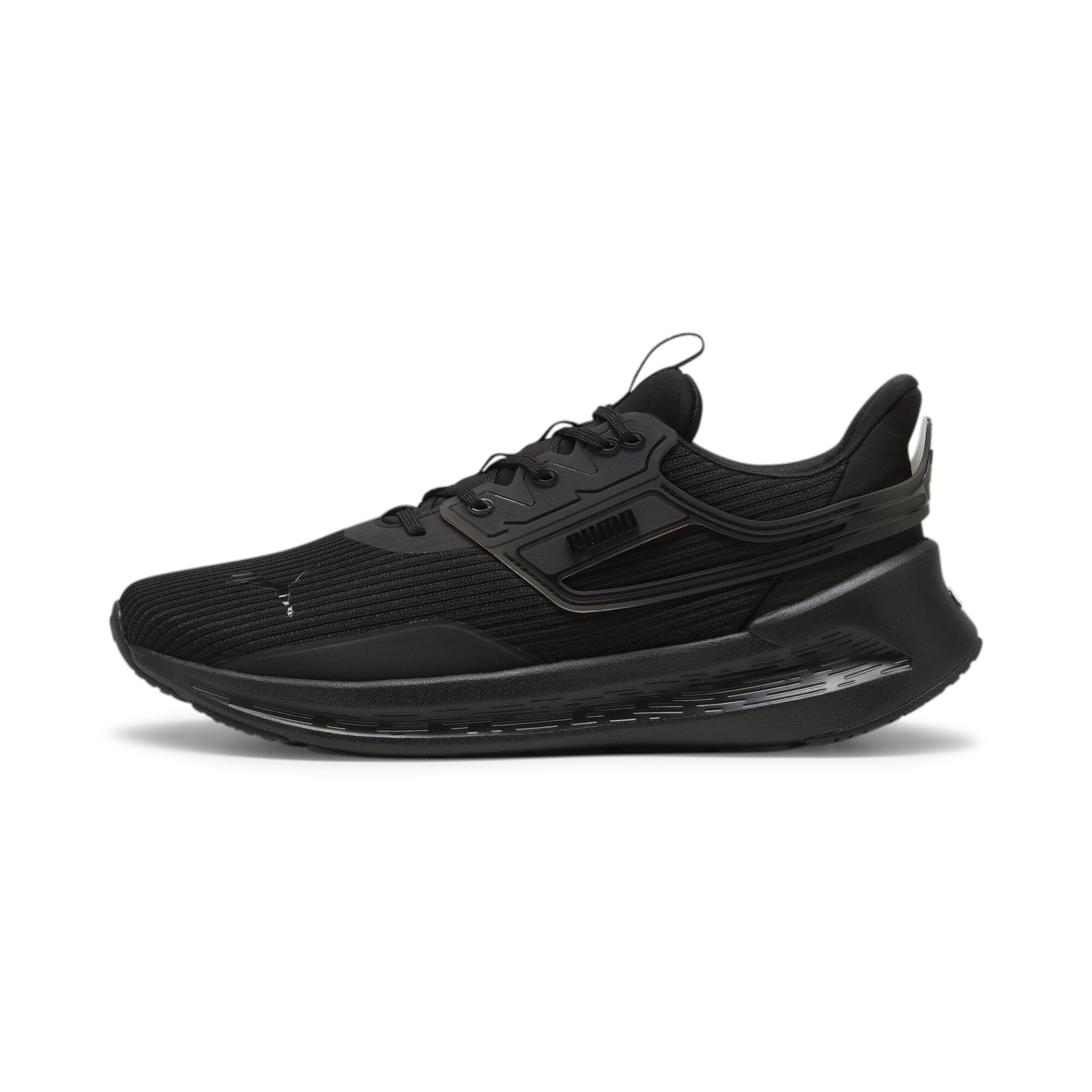 Men's PUMA SOFTRIDE Symmetry Running Shoes In 10 - Black, Size EU 41