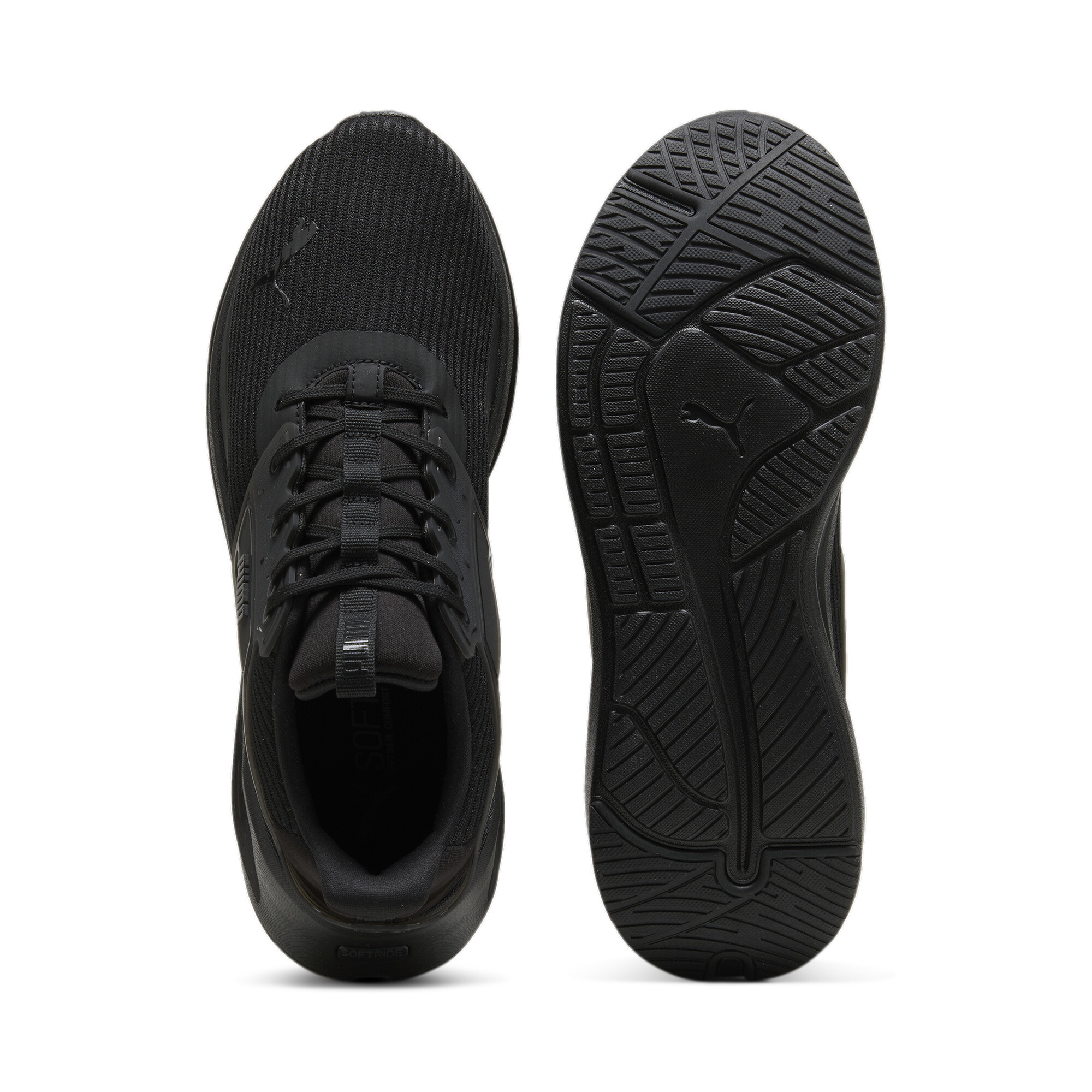 Men's PUMA SOFTRIDE Symmetry Running Shoes In 10 - Black, Size EU 42.5