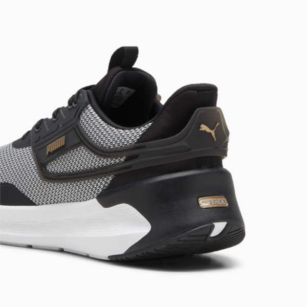 SOFTRIDE Symmetry Running Shoes, PUMA Black-PUMA Gold-PUMA White, large-ZAF