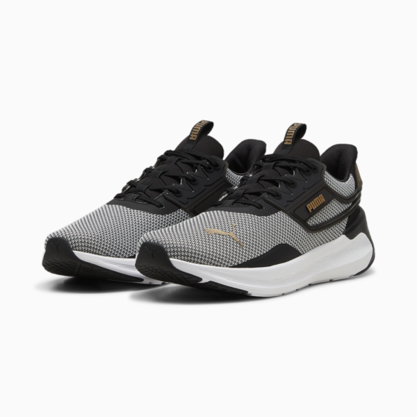 SOFTRIDE Symmetry Running Shoes, PUMA Black-PUMA Gold-PUMA White, large-ZAF