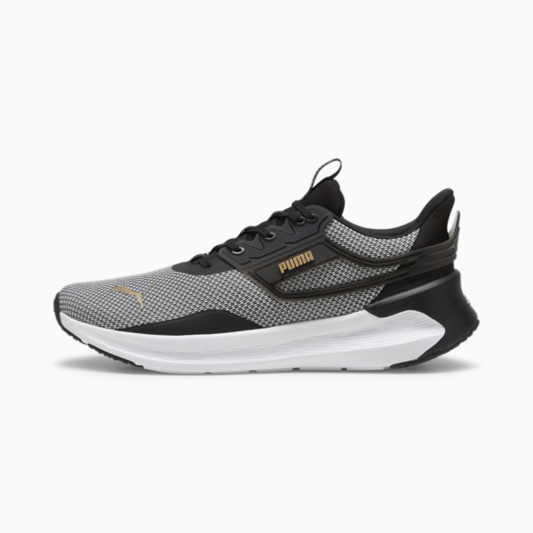SOFTRIDE Symmetry Running Shoes, PUMA Black-PUMA Gold-PUMA White, large-ZAF