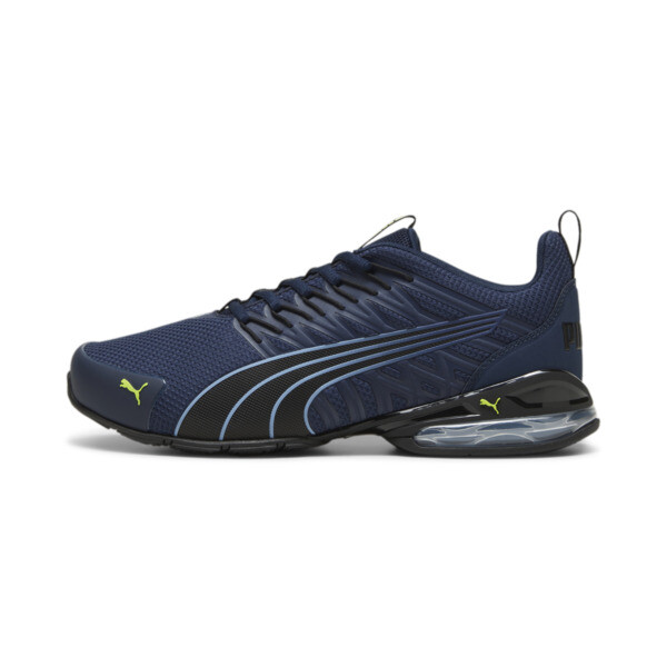 Puma Voltaic Evo Running Shoes In Club Navy- Black-electric Lime
