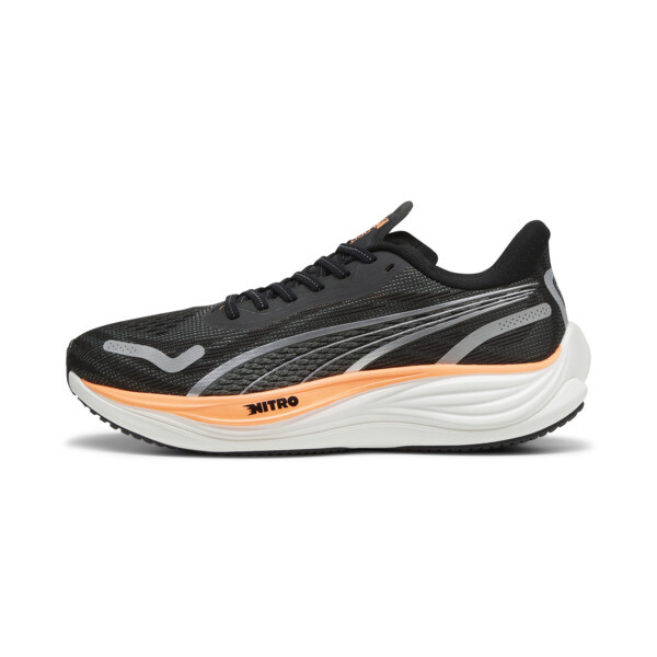 PUMA Velocity NITROâ¢ Men's Wide Running Shoes in Black/Silver/Neon Citrus - 379614_01