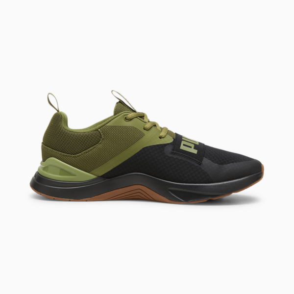 Prospect Neo Force Training Shoes, PUMA Black-Olive Green-Teak, large-ZAF