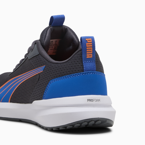 Kruz Profoam Youth Shoes, Galactic Gray-PUMA Team Royal-Orange Glo, large-ZAF