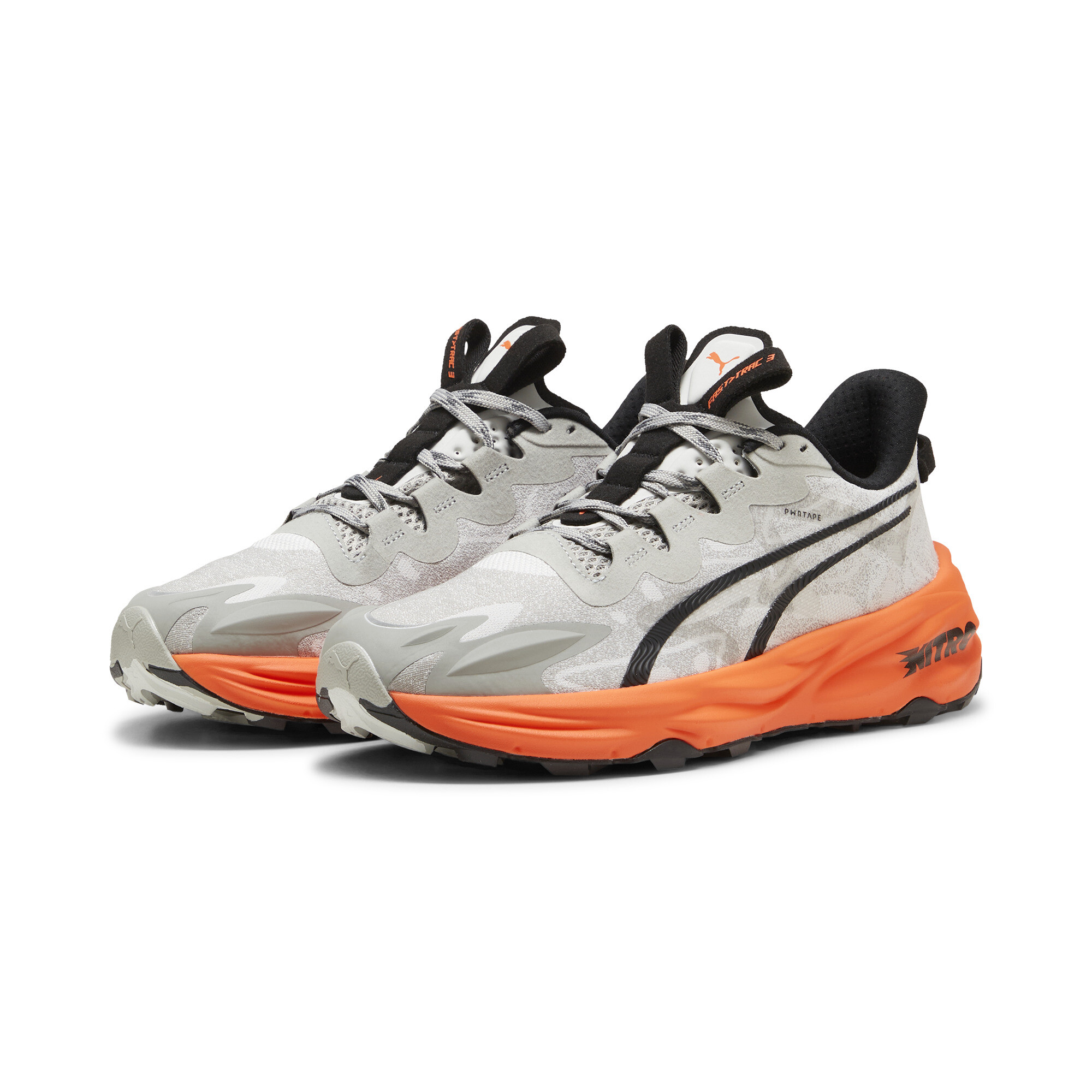 Men's Puma Fast-Trac NITRO™ 3 Trail Running Shoes, Gray, Size 42, Shoes